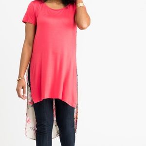 Daydreamer tunic coral